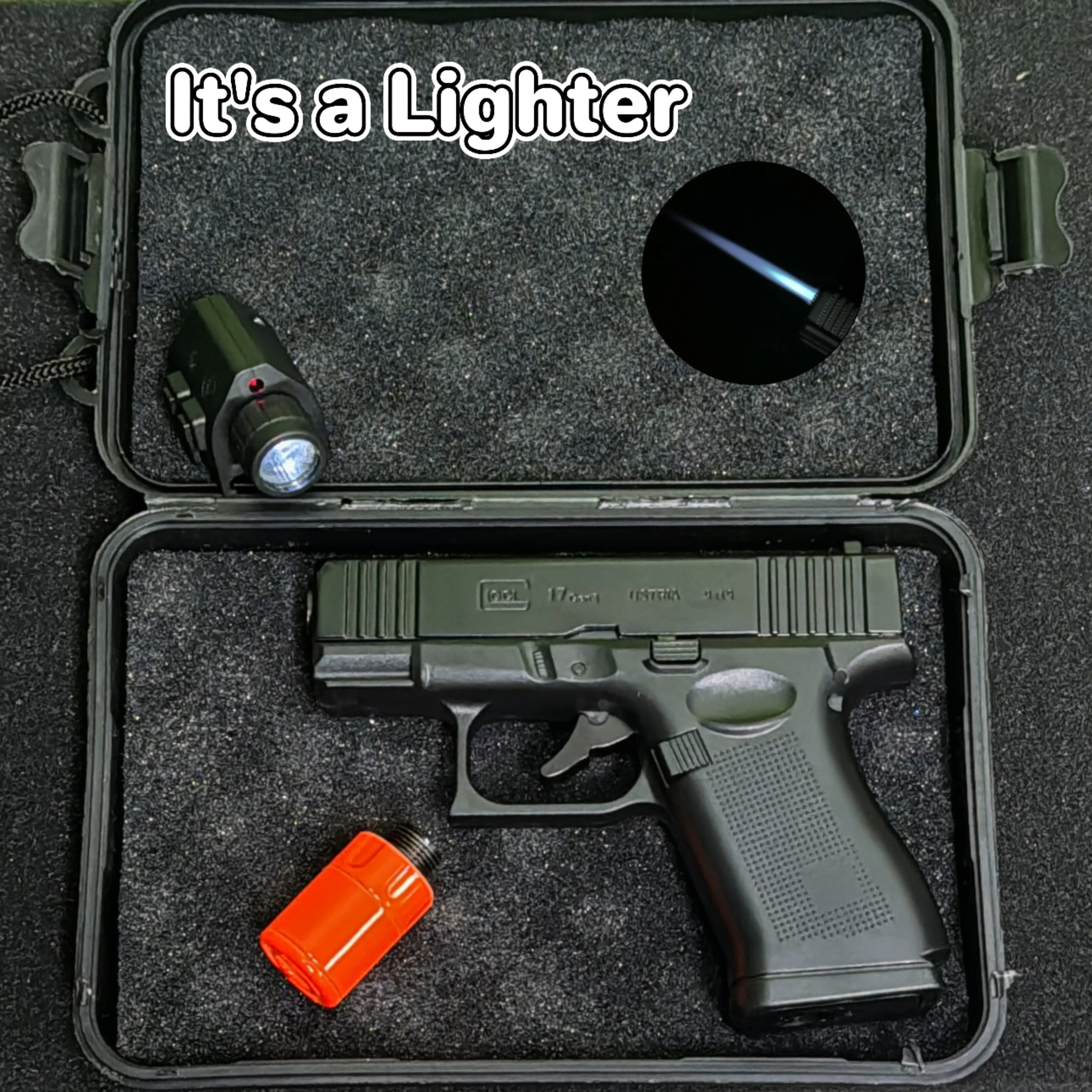 (Gas Not Included)Windproof Butane Lighter Refillable Torch Ligher For Cooking &...