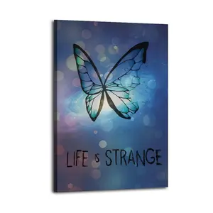 Life Is Strange Butterfly Great Wall Art, Canvas Poster, Cute And Vibrant Poster for Bedroom, Dorm, A Perfect Gift Idea for New Year Home Decor