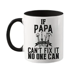 If Papa Can't Fix It No One Can Coffee Mug, Papa Grandpa Mug, Gift for Papa, Handyman Papa Present, Father's Day Cup, Grandfather Mug, 11oz cup