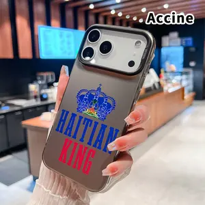 Haitian Royal Crown Pattern Phone Case for iPhone 17 16 15 14 Pro Max 13 12 11 XR XS Plus Air E Shockproof Drop Protection Durable PC Smartphone Cover Cellphone Protective
