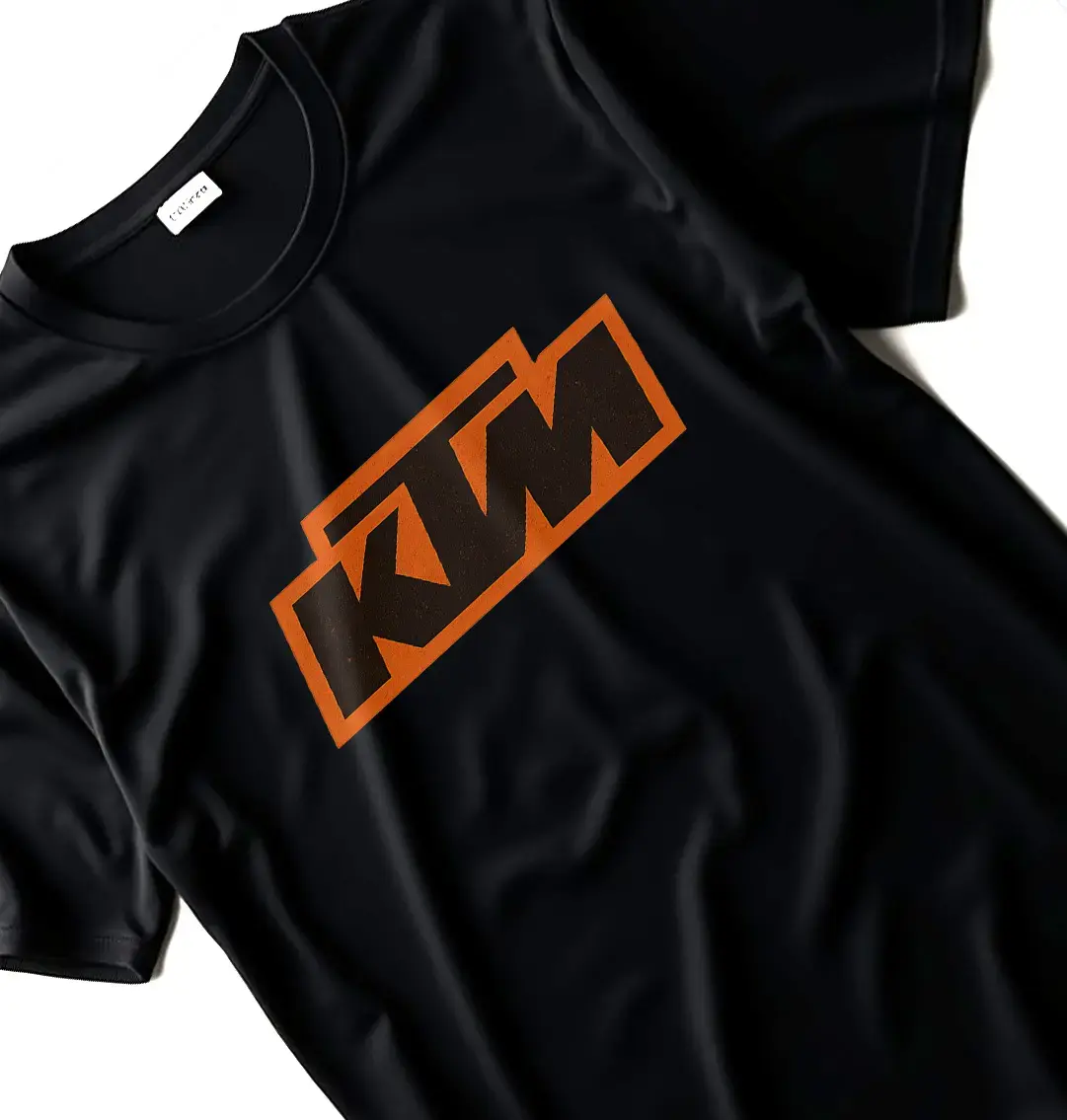 KTM Logo T-Shirt, KTM Motorcycle Tee, Motocross Rider Shirt, Gift for KTM Fans, Unisex Cotton Short Sleeve TShirt
