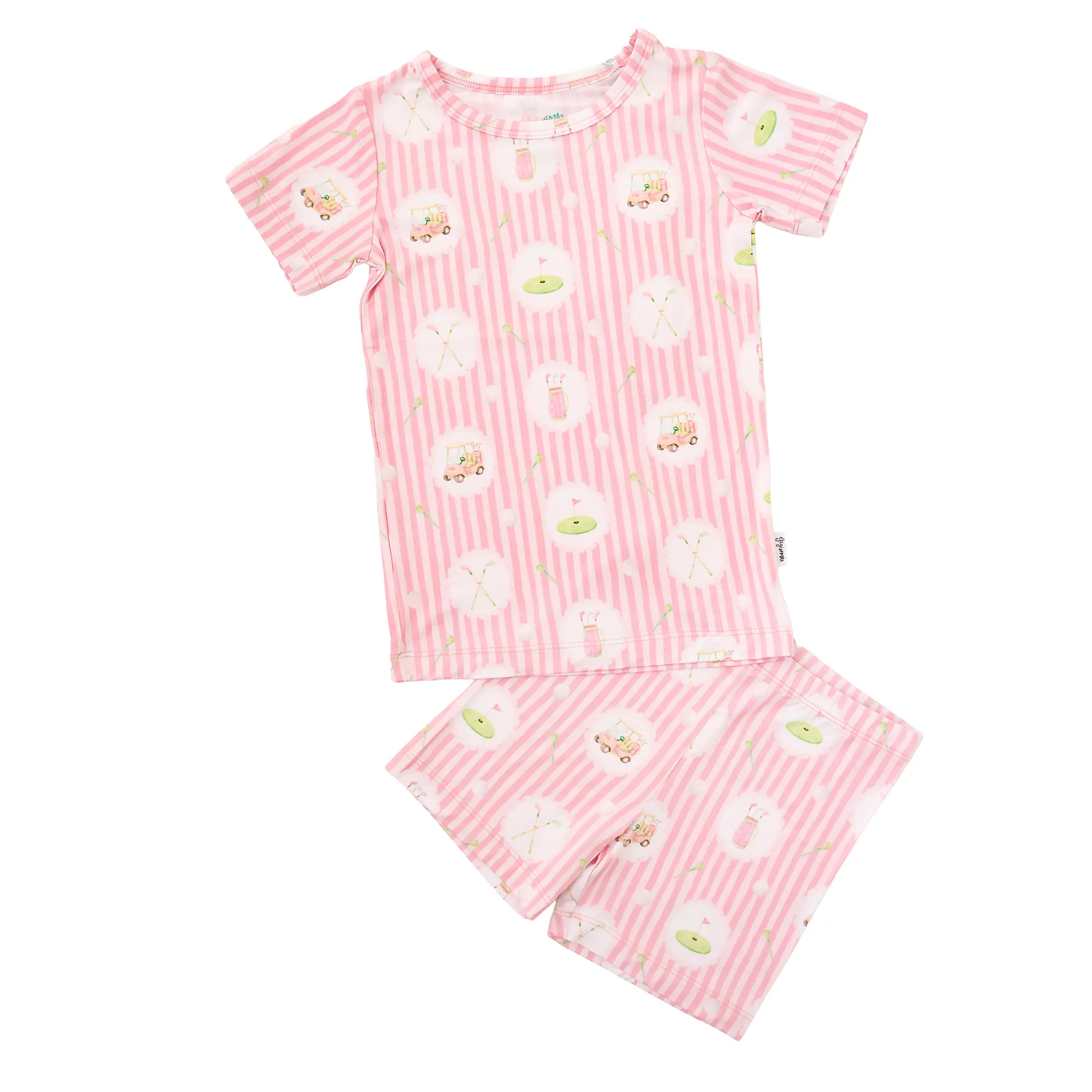 Piper Golf TWO PIECE - SHORTS Ultra-Soft Bamboo Fabric Breathable & Temperature-Regulating Playful Prints Flexible Fit Sustainable Eco-Friendly Toddler 2-Piece Sets