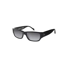 Tres Noir Police & Thieves Sunglasses Shiny Black with Smoke Lens Authentic Case Included