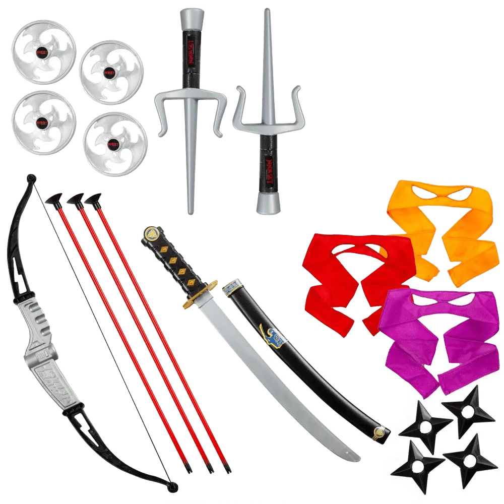 Kids Ninja Role Play Set | Imaginatory Play & Pretend Play Fun Accessories for Boys & Girls - Perfect Birthday, Christmas & Halloween Gift For Kids