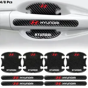 Car Door Bowl Protector Stickers, 4 or 8 Pieces, Handle Protection Film for Hyundai Sonata Tucson Ix35 Elantra I30 Magentis, Car Decals