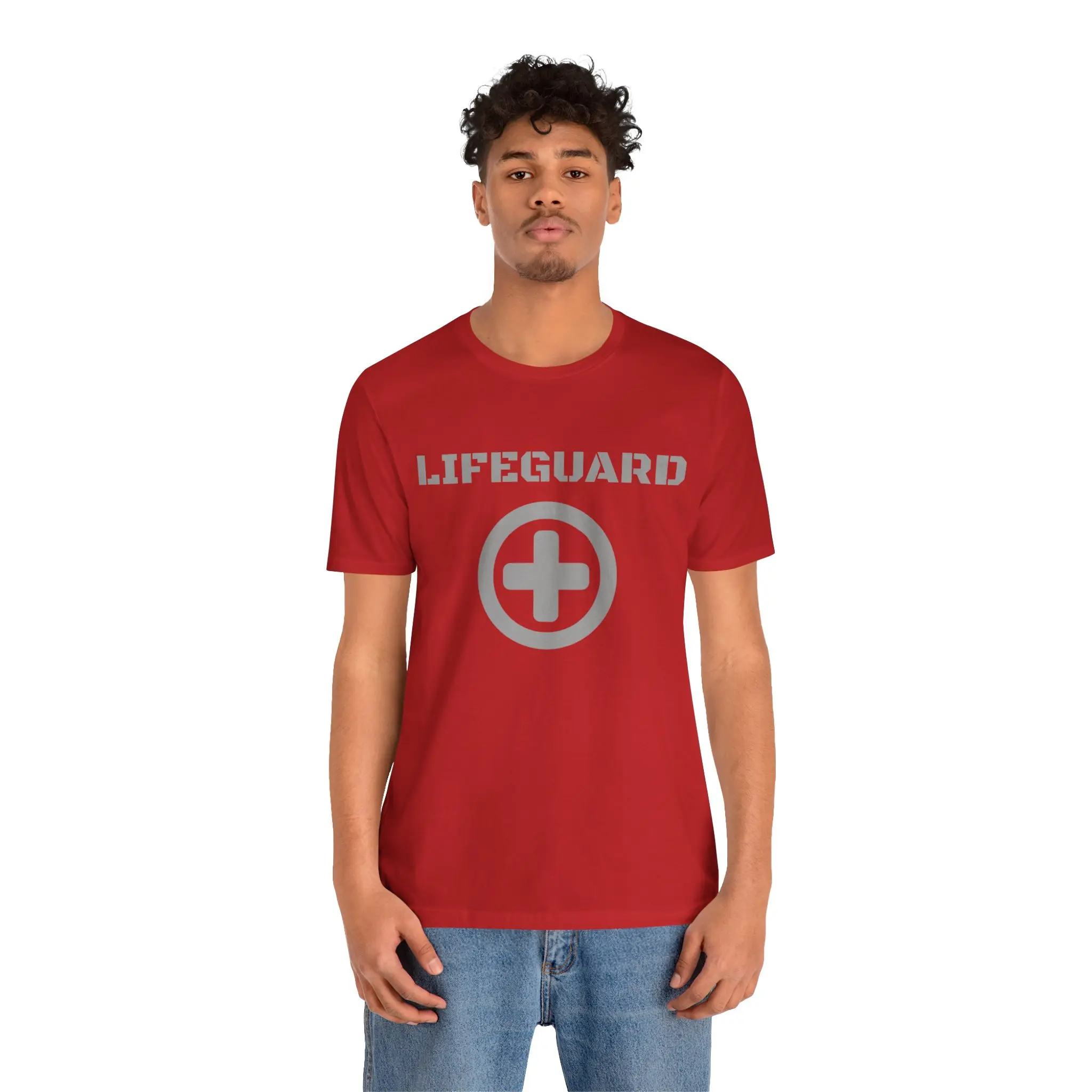 Lifeguard Unisex Jersey Tee, Vacation Apparel, Beachwear, Summer Essentials, Pool Party Shirt, Nautical Gift