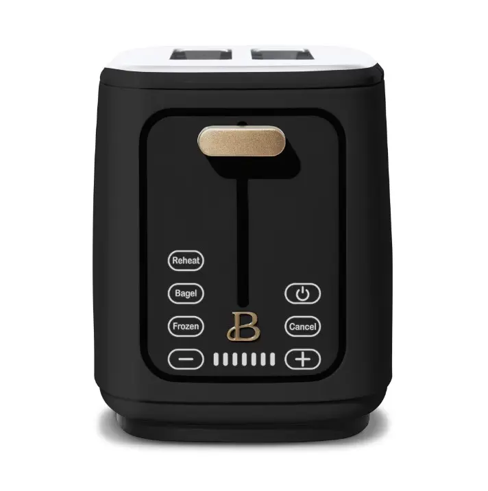 Beautiful 2 Slice Toaster with Touch-Activated Display, Black Sesame by Drew Barrymore