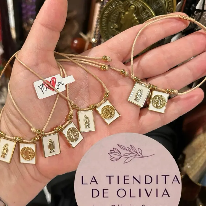 Scapulary Bracelet St. Benedict & Virgencita de Guadalupe