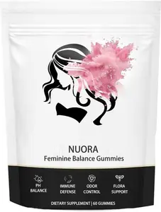 Premium Feminine Balance Gummies for Women, Vegan Hawaiian Pineapple, Supports pH Balance, Healthy Odor, Flora, Immune & Vaginal Health, 60 Gummies