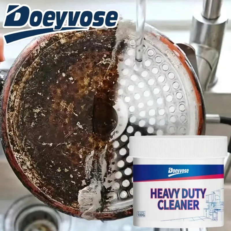 Doeyvose Multi-Purpose Stainless Steel Cleaner Paste, Strong Kitchen Oil Remover, Stove Oven Cleaner, Multifunctional Cleaner, Kitchen Cleaning Product, Suitable for Stoves, Rvs & Home Surfaces
