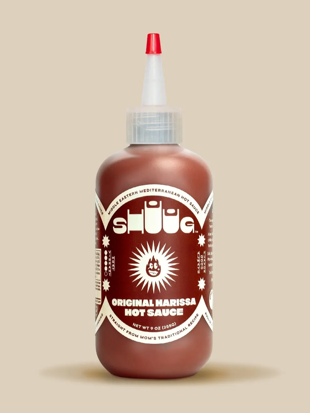 Harissa Hot Sauce - Shuug is a handcrafted hot sauce that captures the vibrant and bold flavors of the Middle East and Mediterranean regions, all rooted in our decades-old family recipes