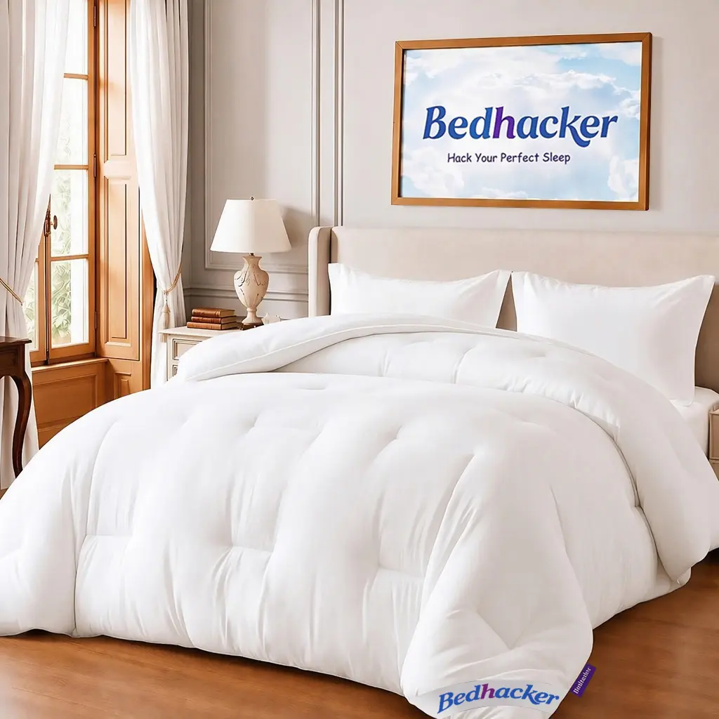 Bedhacker | Bed Comforter  - Fluffy Cloud quilt Bedding , Ultra Soft Warm Polyester Fill Double Filled Comforter, Breathable, Machine Washable for Bedroom