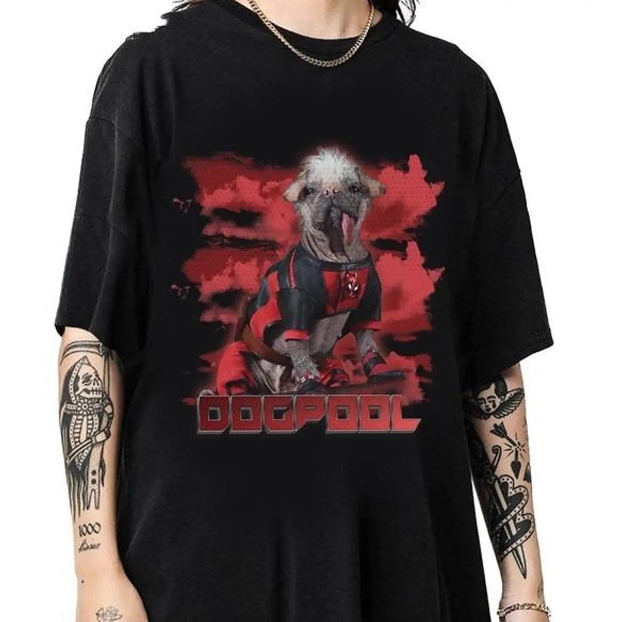 Vintage Dogpool Shirt, Dogpool Deadpool 3 Shirt, Wade Wilson 3VI