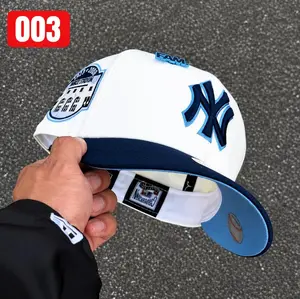 New Era New York Yankees 9FORTY A-Frame Snapback Hat White Crown Red Brim Adjustable MLB Baseball Cap Streetwear Unisex Summer Edition TikTok Trend Retro Vintage Sport Look