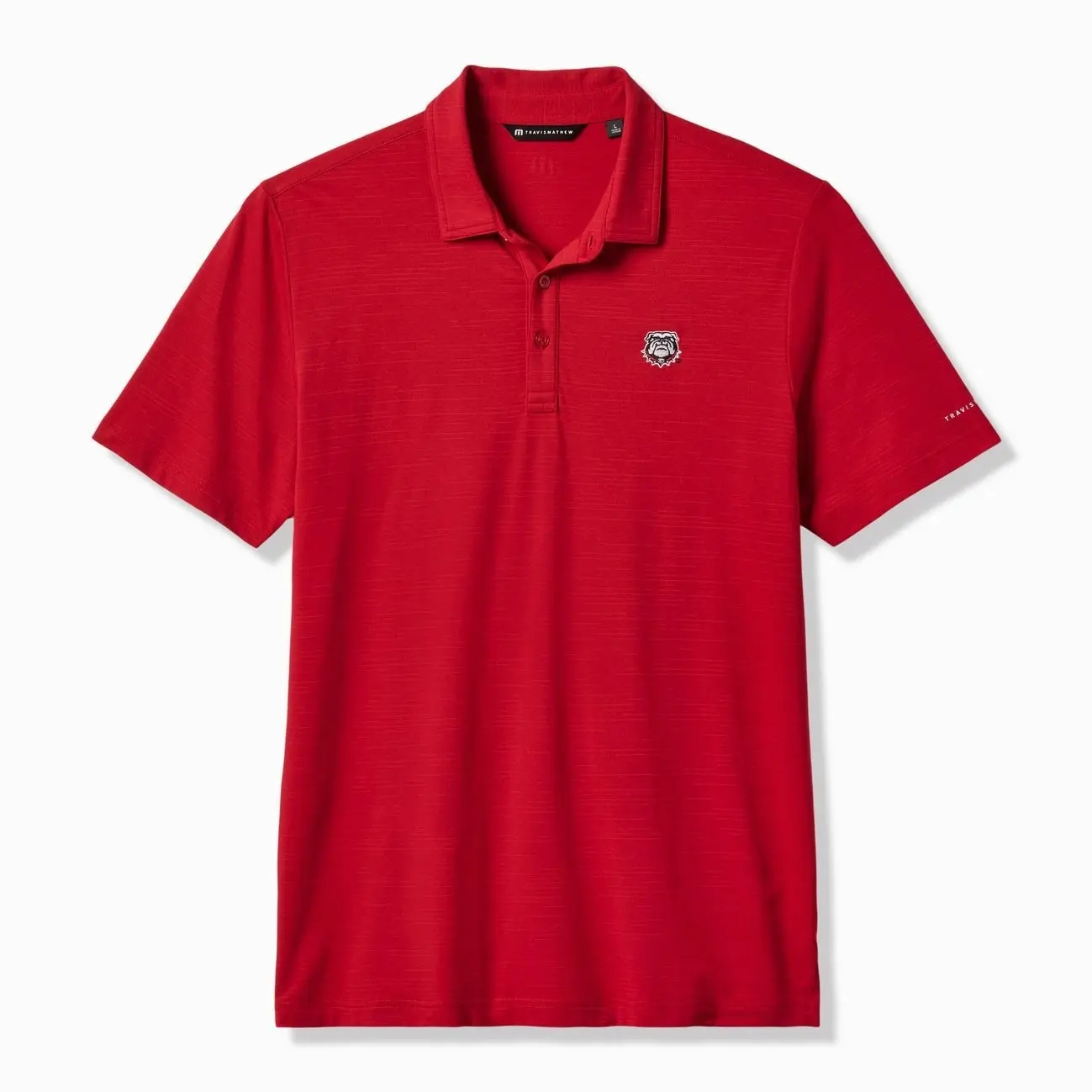Georgia Bulldogs TravisMathew Halftime Show Heater Tri-Blend Polo - Red