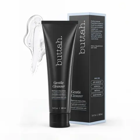 Gentle Gel Face Cleanser for Dry & Sensitive Skin - Daily Mild Face Cleansing Wash