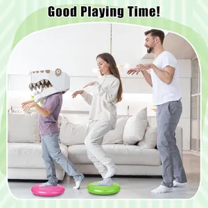 Thickened Anti-Explosion Balance Ball Yoga Massage Mat, Inflatable Massage Seat Pad, Soft Balance Disc, Includes Air Pump, Home Pilates Equipment