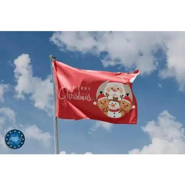 Merry Christmas Red Flag  - Christmas Flag - Gift For Him - Gift For Her - Funny Christmas Flag - Christmas Banner - Holiday Flag - Christmas Tree Flag - Decor Home - Garden Party Decor - Merry Christmas