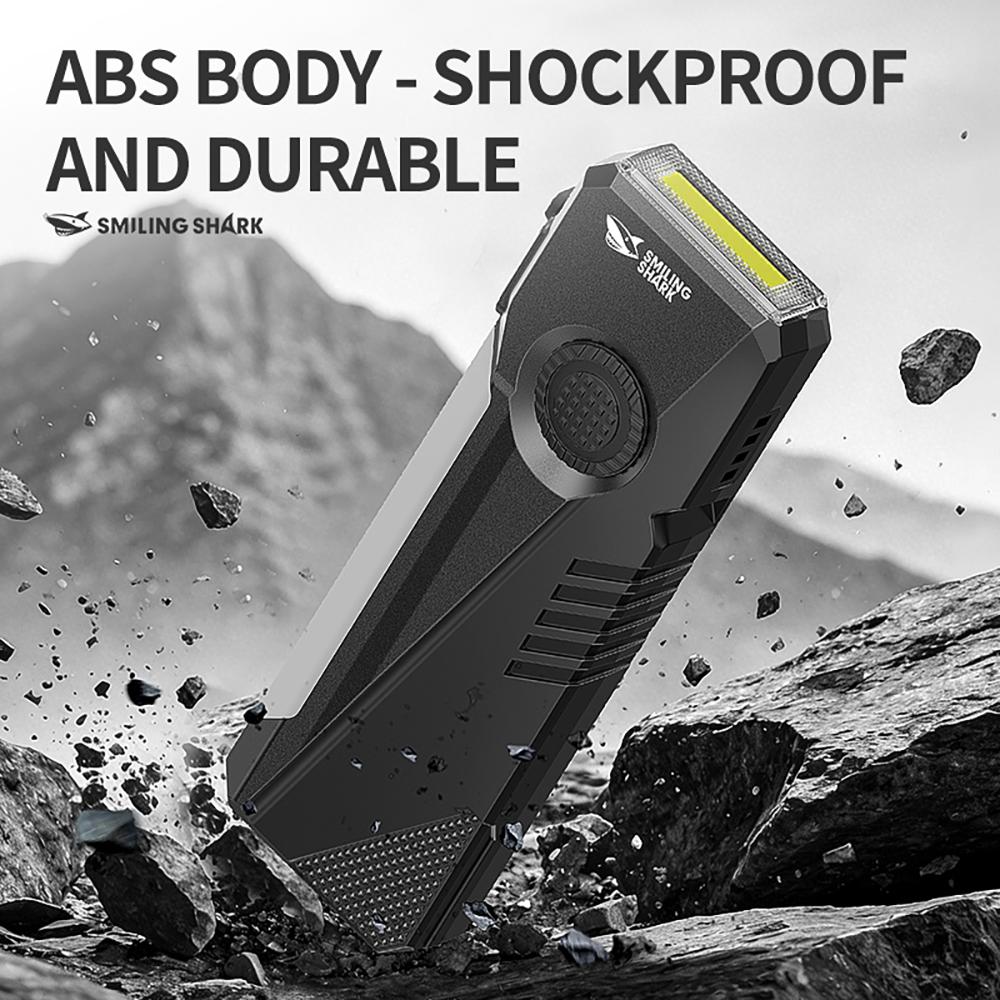 SmilingShark Compact Portable USB Rechargeable LED Flashlight - SD-5471, 650mAh, Small Form, Magnetic Base, 6 Modes, Type-C Charging, Outdoor Camping & Hiking Emergency Light, Portable Flashlight, Usb Rechargeable Flashlight