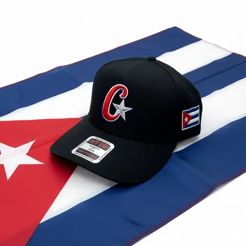 Men's Premium Embroidered Cuban Flag Cotton Snapback Baseball Cap - Adjustable, Limited Edition, Casual Stylish, Beach, Anniversary, Birthday, Ceremony, Christmas, Engagement/Business Accessory, Embroidered Snapback Adjustable Hat
