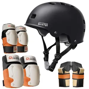 Skate Protective Gear Set for Adult & Youth, Skateboard Helmet Knee and Elbow Pads with Wrist Guards for Scooter, Inline Roller Skating, Skateboarding