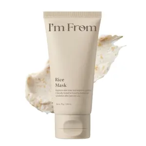 I'm From Rice Mask, Soft Exfoliating Wash-Off Rice Mask, Glass&Dewy, Hydration, Korean Skin Care 2.37fl.oz