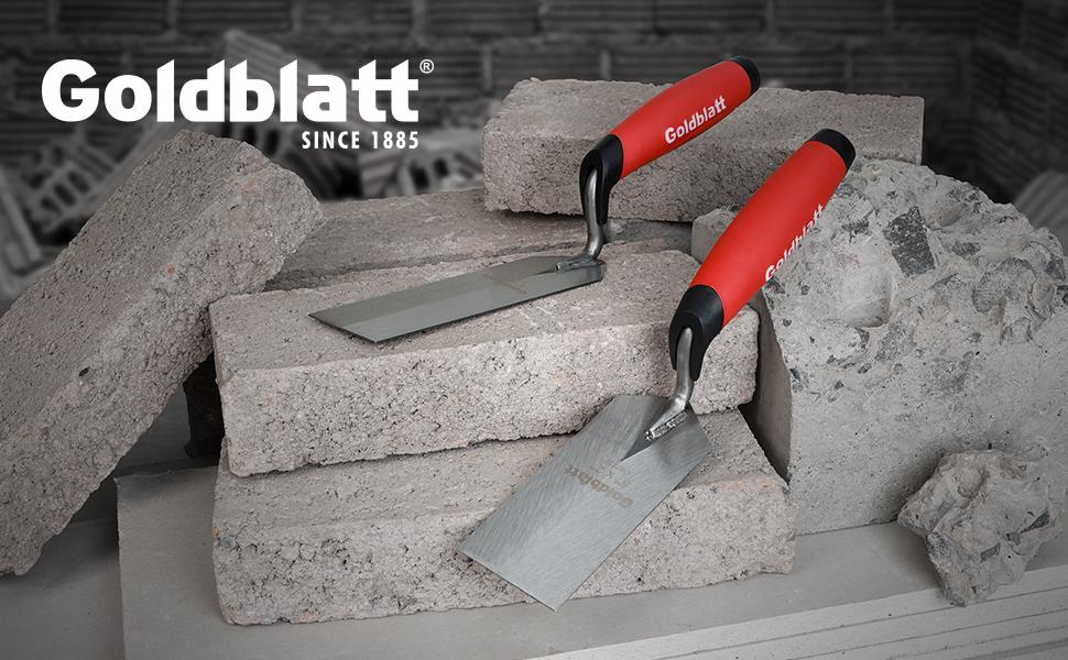 #backtoschool Goldblatt Industries Margin Trowel set, 6"X2" & 5"X2", Professional Masonry Flooring Tool for Concrete, Cement, Tile