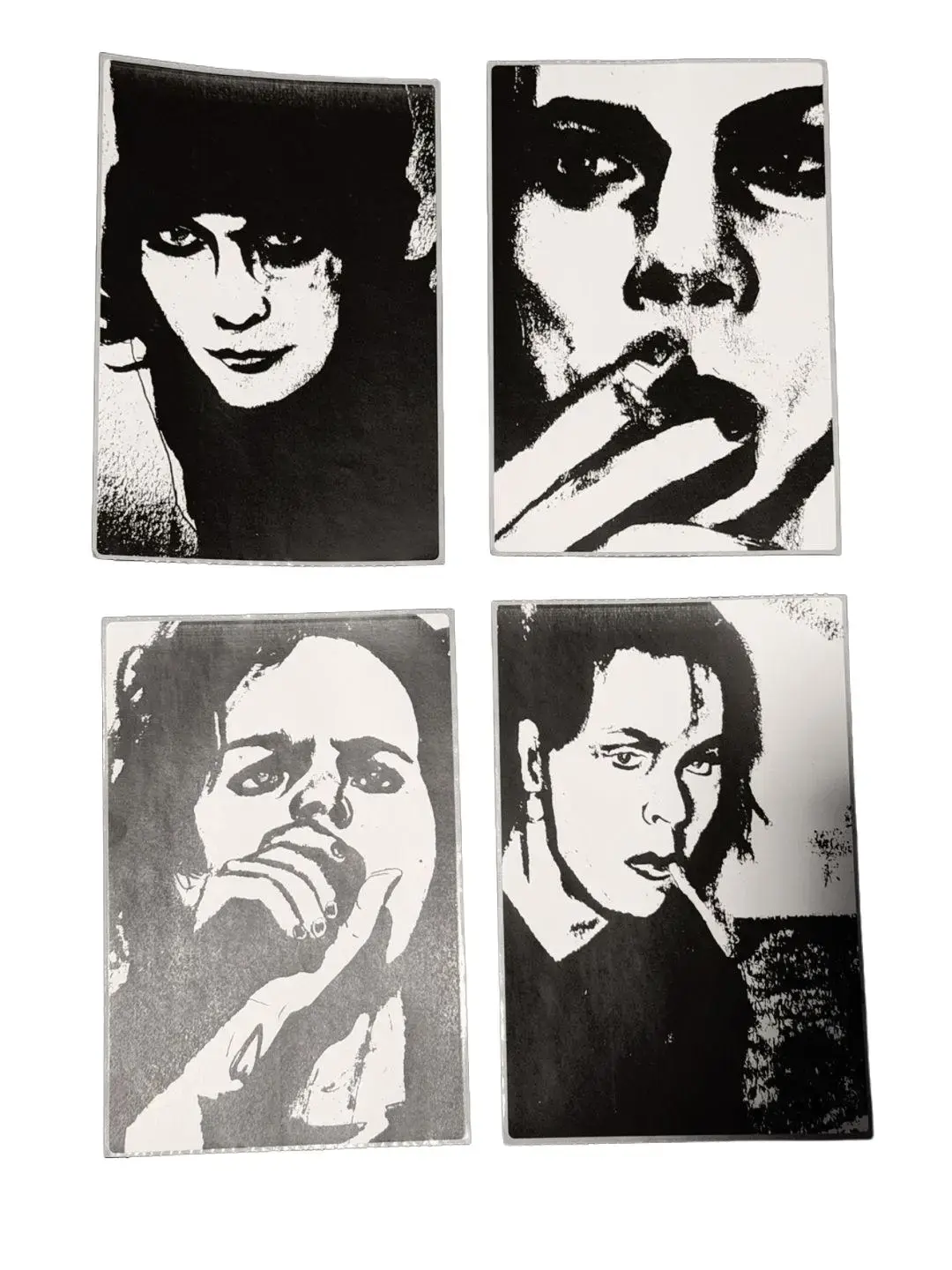 Ville Valo Sticker Pack - Artistic Black and White Portraits for Fans and Collectors 10 Stickers 4x6 Inches Easy to Apply on Various Surfaces