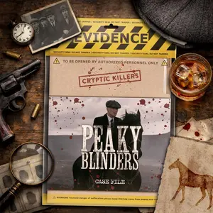 Cryptic Killers Unsolved Murder Mystery Game - Peaky Blinders - Cold Case File Investigation with Detective Clues