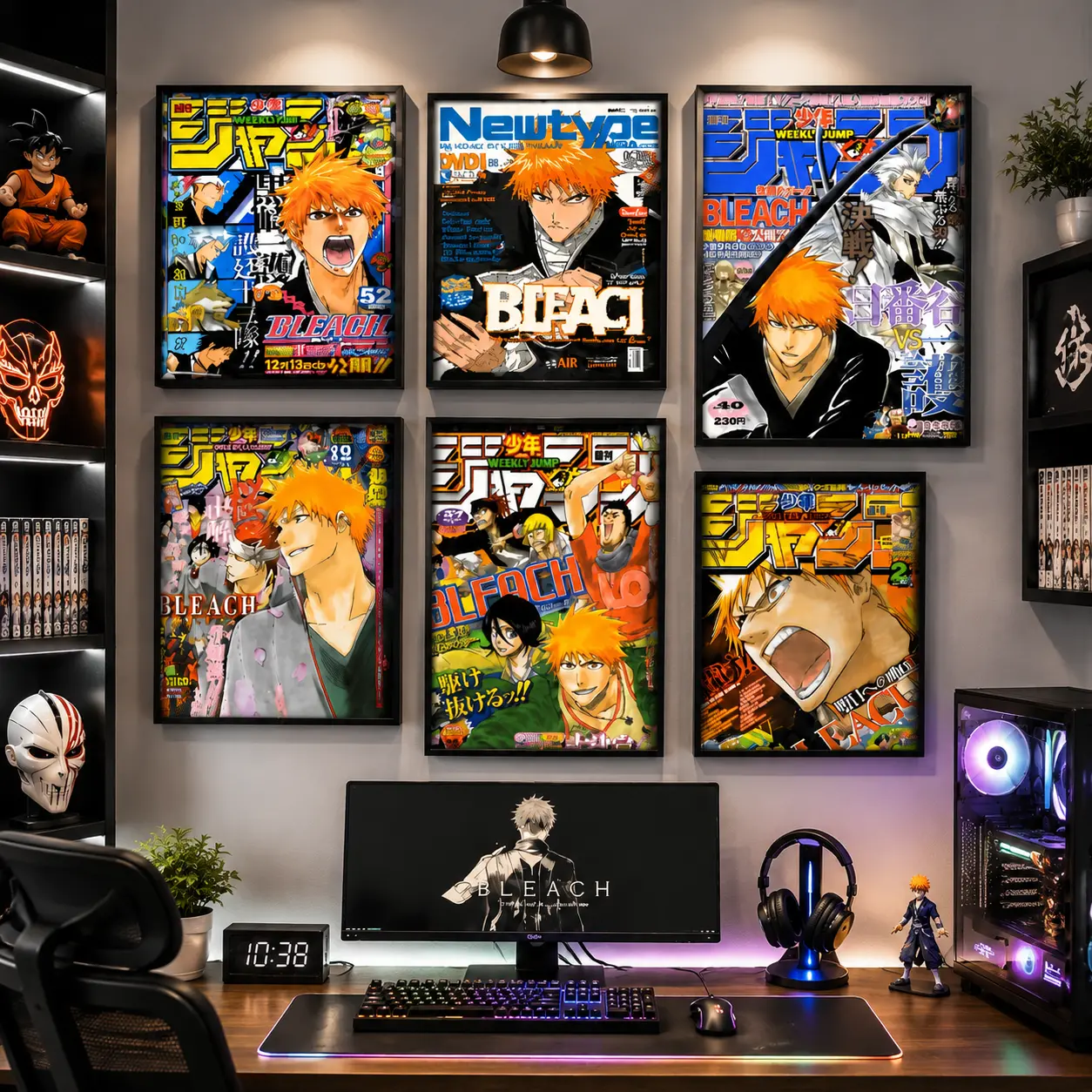 Anime Bleach Art Poster Decoracion Painting Wall Art Paper Home Decor tribute anime artwork Anime Poster Wall Art Print anime wall print home decor wall art modern poster