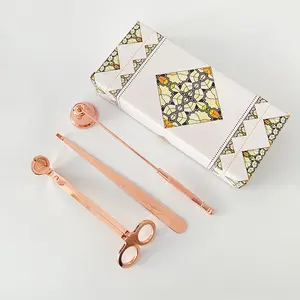 3-piece set  Aromatherapy candle tool stainless steel candle cutter candle extinguishing tool set