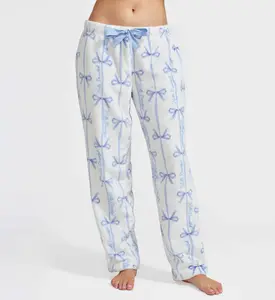 Cloud Soft Plush Lounge Pants w/Satin Pockets