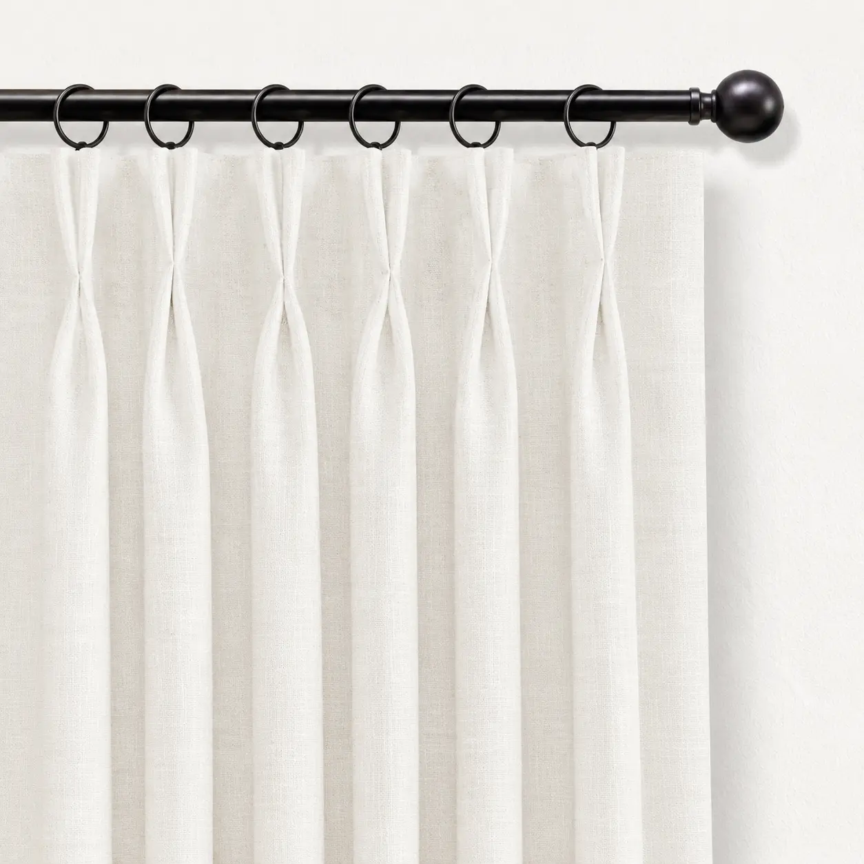 Inovaday 2pcs Blackout Curtains Linen Curtains for Living Room Bedroom Pinch Pleated Curtains Set, Thermal Room Darkening Window Linen Curtain Drapes Outdoorfun,back to school,dorm essentials,home decor,home essentials,sohochic