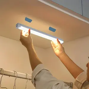 LED sensor light strip, magnetic punch-free long night light, cold white light / warm light indoor night light, suitable for kitchen, under cabinets, stairs, corridors, cloakroom