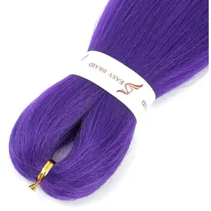 Purple Hair Extensions For Braiding, around 26 inches long