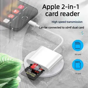Suitable for Apple SD/TF card reader, Huawei type-c 2-in-1 camera OTG memory card converter Type C Adapter High Speed USB Multi Port Adapter