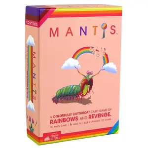 Mantis Cartoon Style Party Card Game, Fast-Paced Collect and Revenge Mechanism, Suitable for Ages 7+, 2-6 Players, Fun Gathering Game