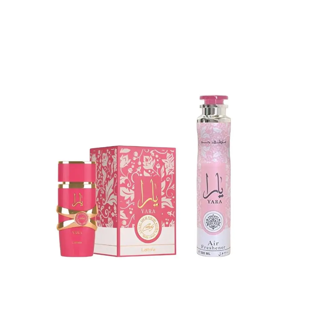 Oudlash Bundle | Lattafa | Candy +Yara | Women's Fragrance | 100 ML - 300 ML | Eau De Parfum + Air Freshener | Sweet - Fruity & Floral