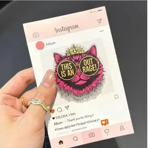 Princess Donut God Dammit Carl MagSafe Phone Grip, Funny Dungeon Crawler Cat Phone Holder, Bookish Kindle Grip, Fantasy Fan Gift
