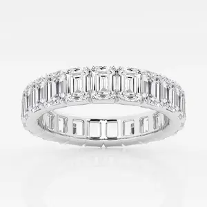 Vault Lab Grown Emerald Cut Eternity Band Diamond