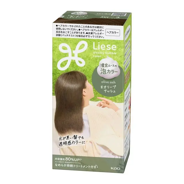 Kao Liese Prettia Bubble Hair Dye #Olive Ash
