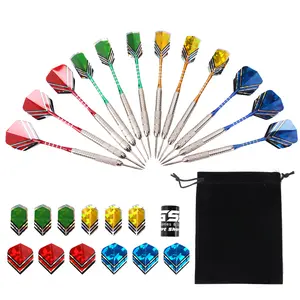 12 Pcs of 24 Grams Professional Metal Darts for Dartboard 12 Pcs of 24 Grams Professional Metal Darts for Dartboard