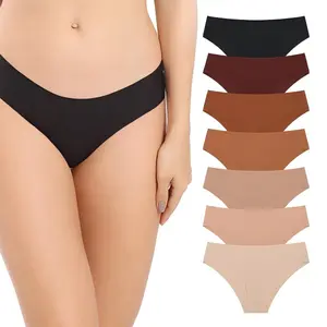 DEANGELMON Seamless Thongs for Women No Show Thong Underwear Women Comfortable Multiple Pack