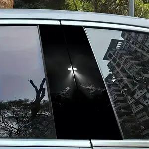 Luminous Christian Cross Car Window Decal, Religious Faith Car Sticker, Waterproof Removable Black Background Car Center Pillar Accessory, Car Accessories, Fits Most Cars/Trucks/SUVs