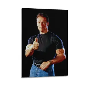 Arnold Schwarzenegger Poster for Bedroom Aesthetic Canvas Wall Art Living Room Posters Painting Picture Print Modern Family Decor Artist Bathroom Poster