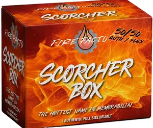 1 Box PYT 50/50 Authentic/Speedflex Football helmet Collectible Break- Guaranteed Sports Trading Cards