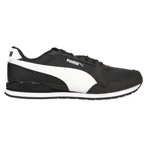PUMA Mens St Runner V3 Nylon Lace Up Sneakers Shoes Casual - Black