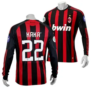 0708 Home Kaka 22 Champions League Soccer Long Sleeve Jersey