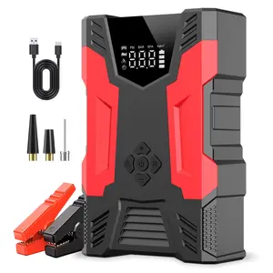 Car Jump Starter + Tire Inflator – 3000A, 150PSI, Power Bank, 12V Battery, QC3.0, UL Certified