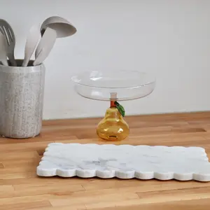 Scalloped Marble Serving Board